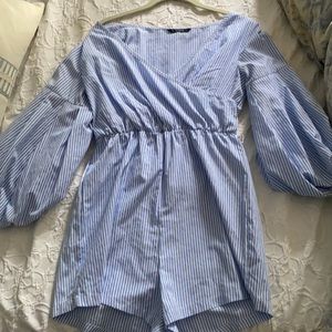 Shein Seersucker Romper in Small